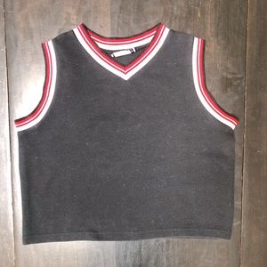 Vintage Bonkers XL Cropped Sweater Vest